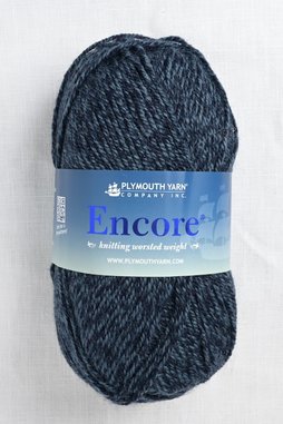 Image of Plymouth Encore Worsted 403 Blue Jean Mix