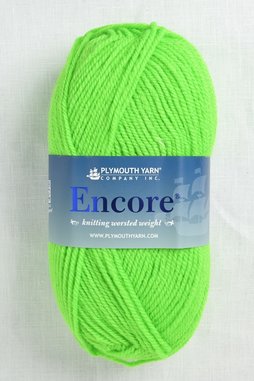 Image of Plymouth Encore Worsted 477 Neon Green