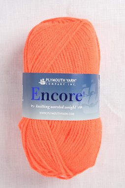 Image of Plymouth Encore Worsted 479 Neon Orange