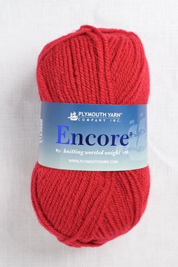 Image of Plymouth Encore Worsted 9601 Regal Red