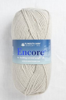 Image of Plymouth Encore Worsted 9801 Dove