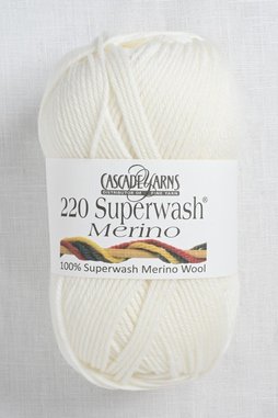 Image of Cascade 220 Superwash Merino 25 White