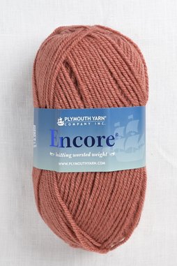 Image of Plymouth Encore Worsted 704 Desert Rose