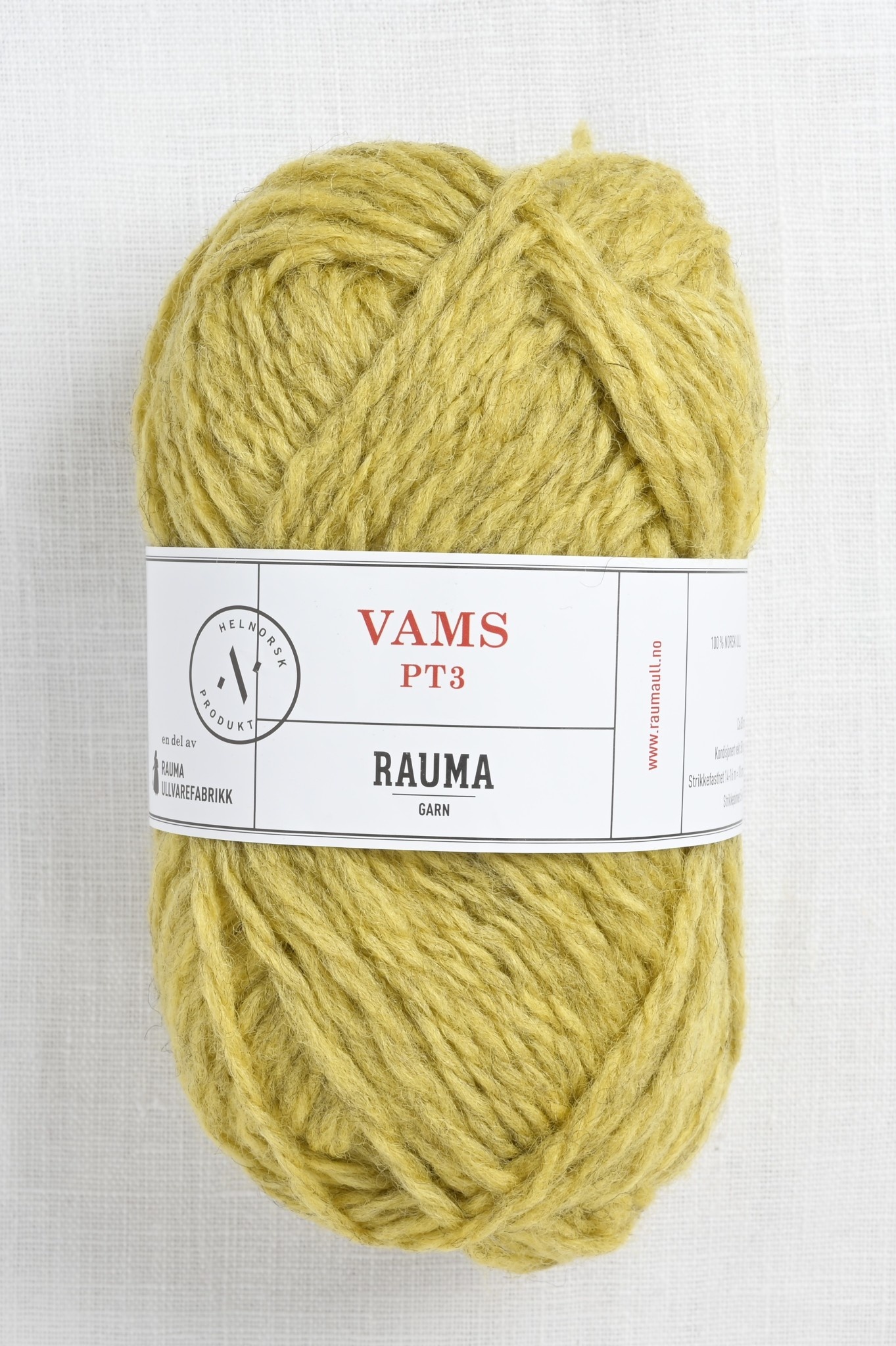 Rauma Vamsegarn 304 Yellow Heather Wool and Company Fine Yarn