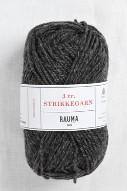 Image of Rauma 3-Ply Strikkegarn 114 Charcoal Gray Heather
