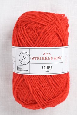 Image of Rauma 3-Ply Strikkegarn 124 Red