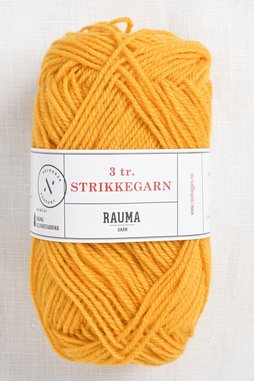 Image of Rauma 3-Ply Strikkegarn 131 Dark Yellow