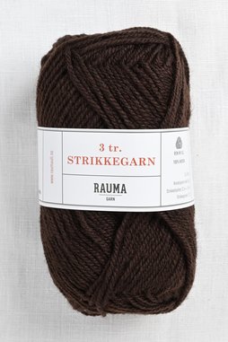 Image of Rauma 3-Ply Strikkegarn 133 Brown