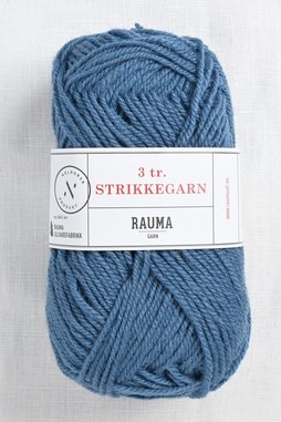 Image of Rauma 3-Ply Strikkegarn 138 Farmer Blue