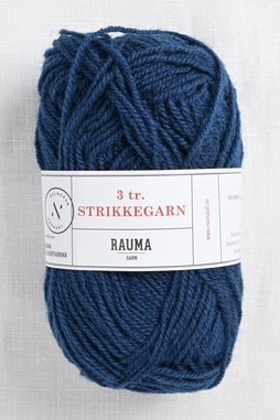 Image of Rauma 3-Ply Strikkegarn 147 Dark Farmer Blue