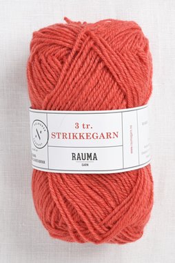 Image of Rauma 3-Ply Strikkegarn 157 Coral Red