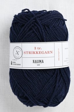 Image of Rauma 3-Ply Strikkegarn 159 Navy Blue
