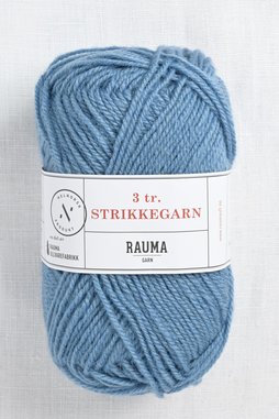 Image of Rauma 3-Ply Strikkegarn 168 Light Farmer Blue