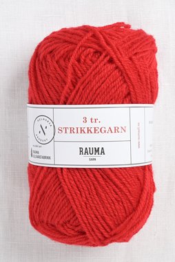 Image of Rauma 3-Ply Strikkegarn 174 Deep Red
