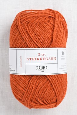 Image of Rauma 3-Ply Strikkegarn 177 Dark Orange