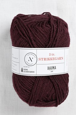 Image of Rauma 3-Ply Strikkegarn 180 Dark Wine