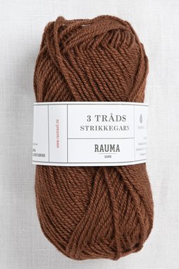 Image of Rauma 3-Ply Strikkegarn 199 Reddish Brown