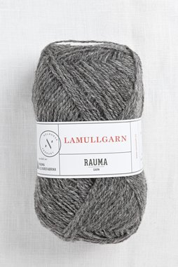 Image of Rauma 2-Ply Lamullgarn 5 Dark Grey Heather