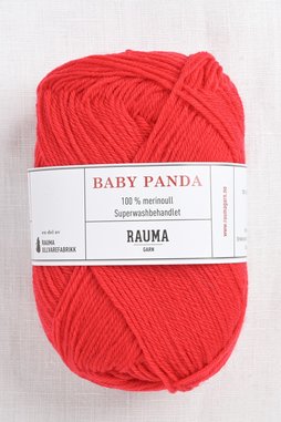 Image of Rauma Baby Panda (Baby Garn) 18 Bright Red