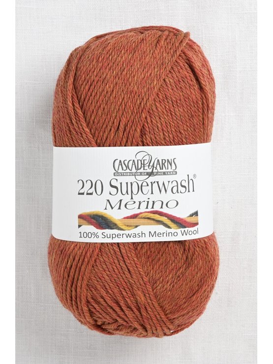 Cascade 220 Superwash Merino 76 Flame Heather Wool and Company Fine Yarn