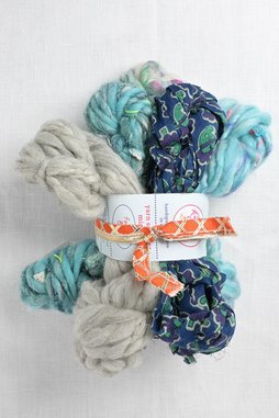 Image of Knit Collage Mini Skein Sampler Set  Foggy Blue