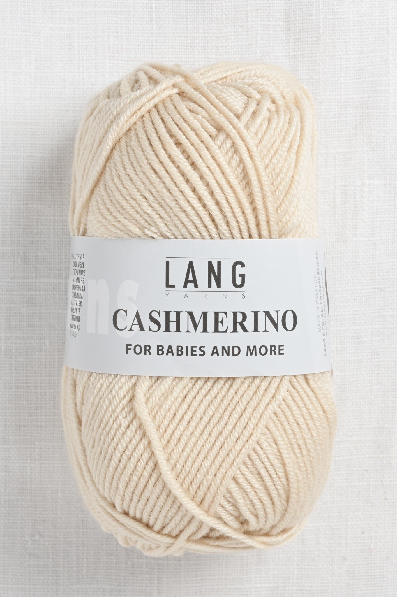 Velsigne Hovedløse Mængde penge Lang Cashmerino 22 Almond Milk - Wool and Company Fine Yarn