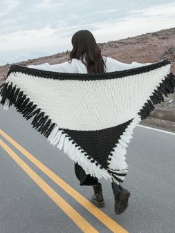 Image of Antonia Shawl by Vanessa Coscarelli Black