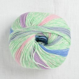 Image of Lang Yarns Merino 200 Bebe Color 558 Mint Pastel Stripe (Discontinued)