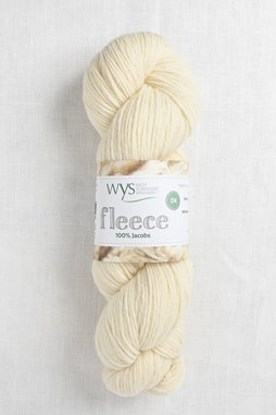 Image of WYS Fleece 100% Jacobs DK 001 Ecru (Undyed)