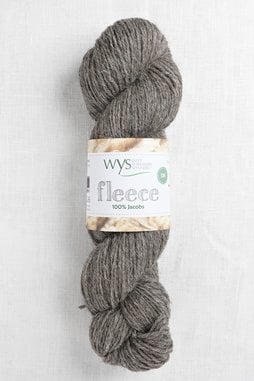 Image of WYS Fleece 100% Jacobs DK 006 Medium Grey (Undyed)