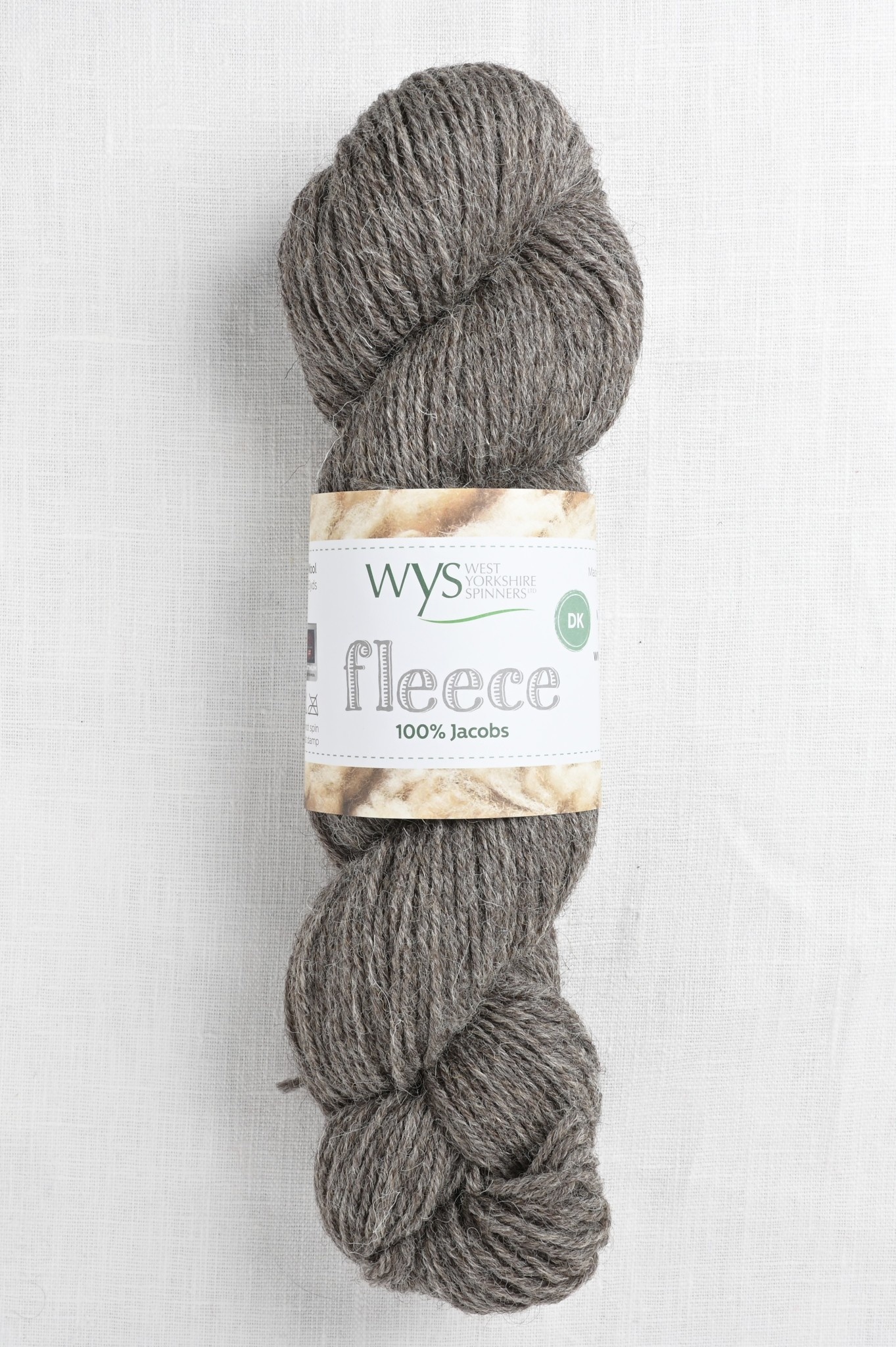 WYS Fleece 100% Jacobs DK 006 Medium Grey - Wool and Company Fine Yarn