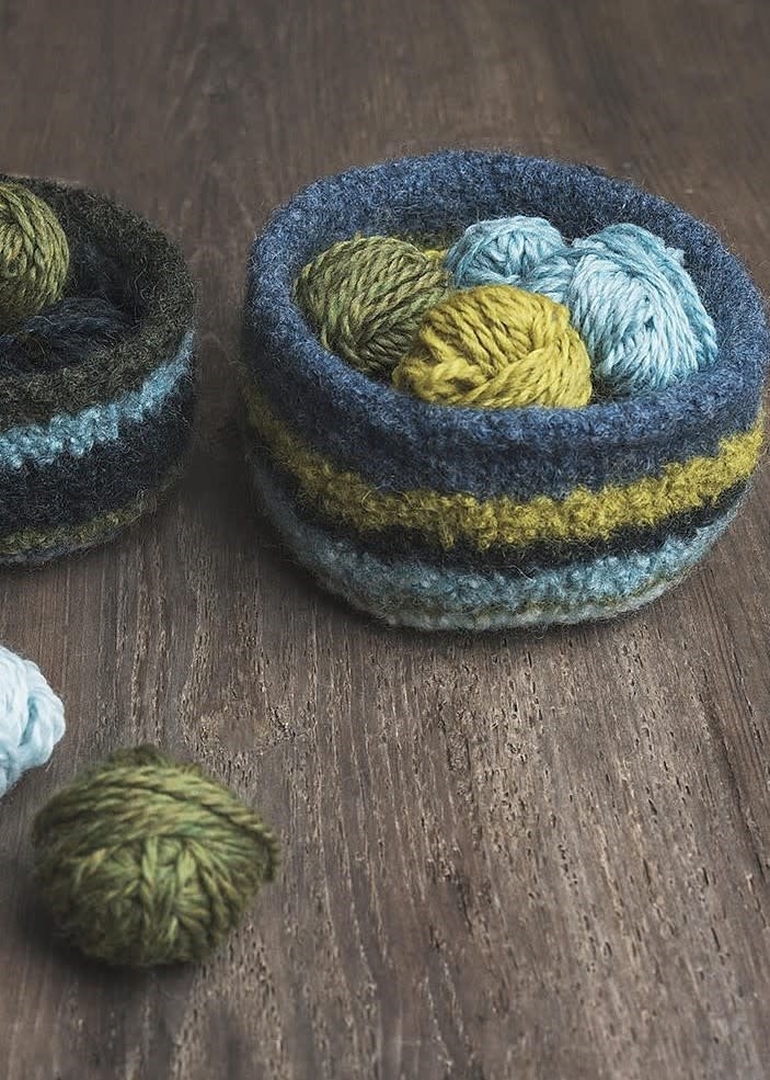 Blue Sky Fibers Fairmont Felted Bowls Kit Cools (Limited Edition)