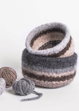 Image of Blue Sky Fibers Fairmont Felted Bowls Kit Neutrals (Limited Edition)