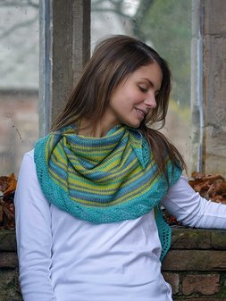 Image of Crescent Shawl by The Fibre Co.