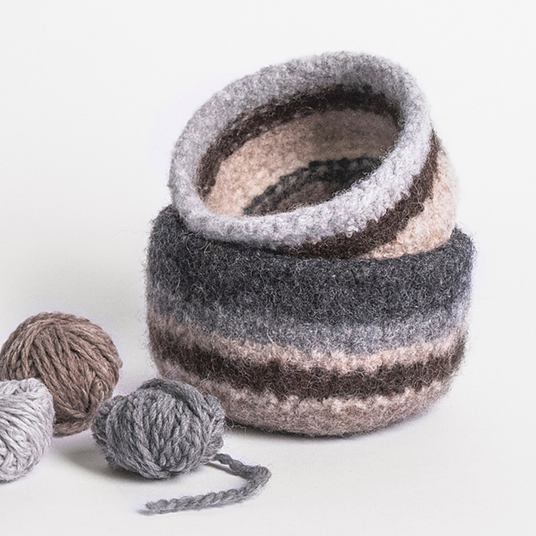 Fairmont Felted Bowl KAL