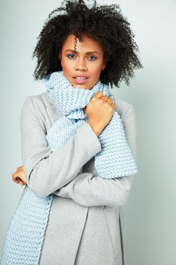 Image of Rowan Learn to Knit Kit, color Ice Blue (Limited Edition)