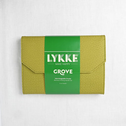 Image of Lykke Grove 5" Interchangeable Circular Needle Set, Green Basketweave Case (Limited Edition)