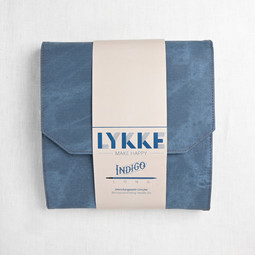 Image of Lykke Indigo Long Interchangeable Circular Needle Set, Blue Denim Case