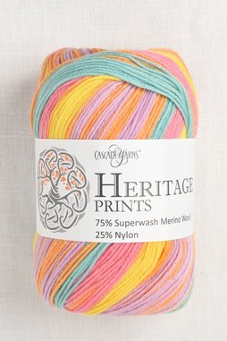 Image of Cascade Heritage Prints 115 Candy Hearts Stripe (Discontinued)