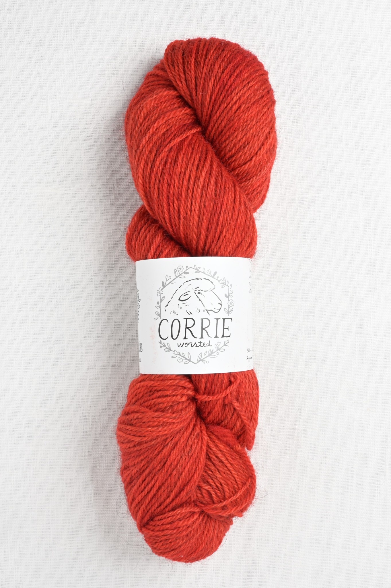 La Bien Aimee Corrie Worsted Coquelicot Wool and Company Fine Yarn
