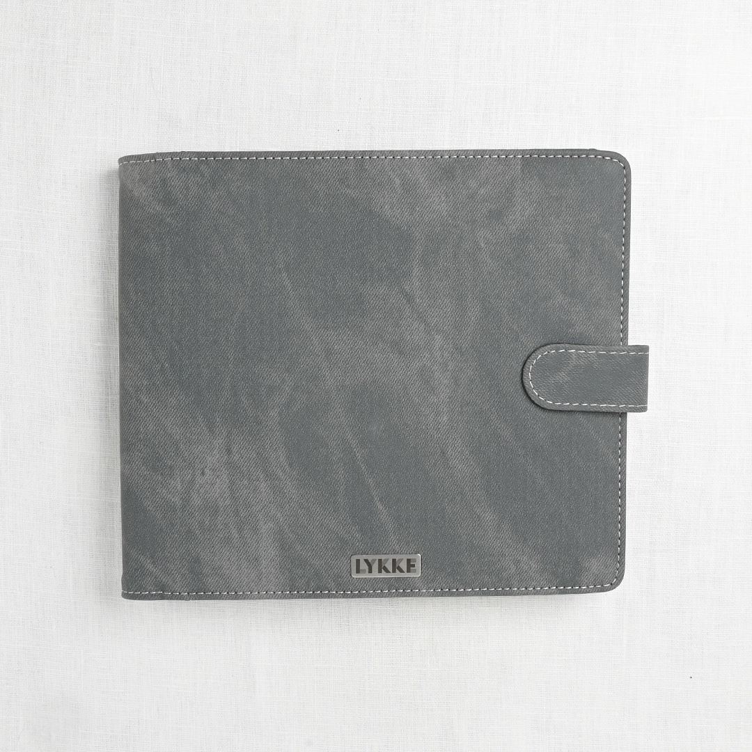 Lykke Driftwood 6" Double Point Needle Set, US 6-13, Grey Denim Case