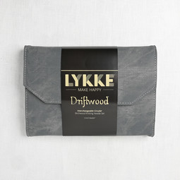 Image of Lykke Driftwood 5" Interchangeable Circular Needle Set, Grey Denim Case