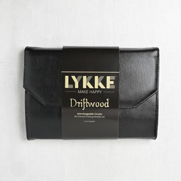 Image of Lykke Driftwood 5" Interchangeable Circular Needle Set, Black Textured Case (Limited Edition)