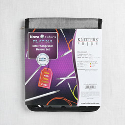 Image of Knitters Pride Nova Cubics Platina Interchangeable Deluxe Set