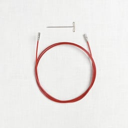 Image of ChiaoGoo Twist Red Interchangeable Cable, Large (fits US 9-15 needles)