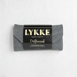 Image of Lykke Driftwood 3.5" Interchangeable Circular Needle Set, Grey Denim Case