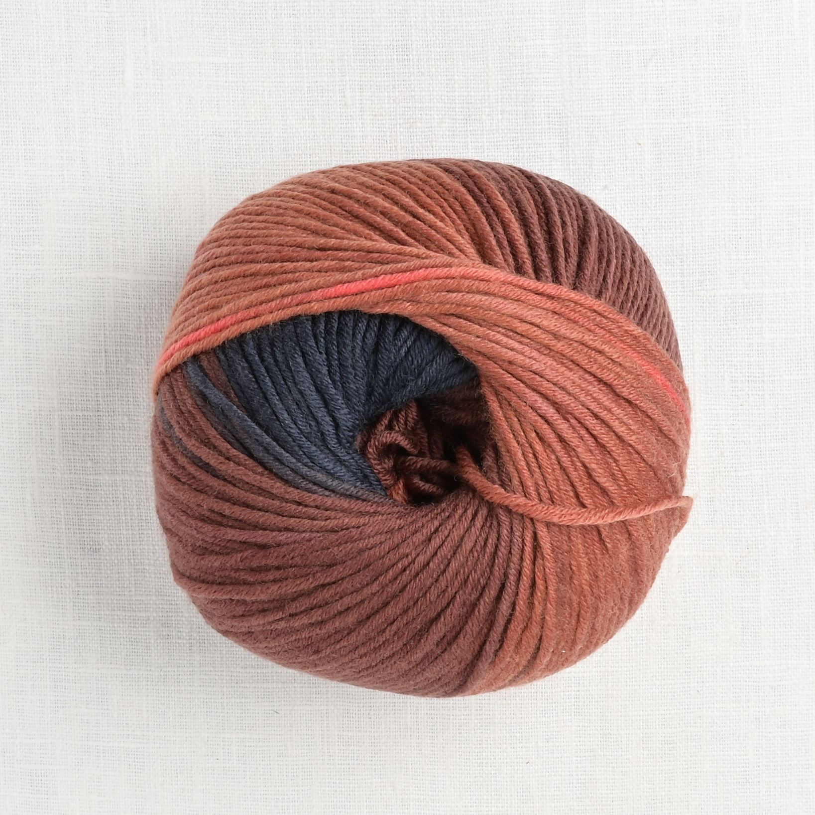 Lang Merino Plus Color 128 Salmon Blue Marine Brown Wool and Company