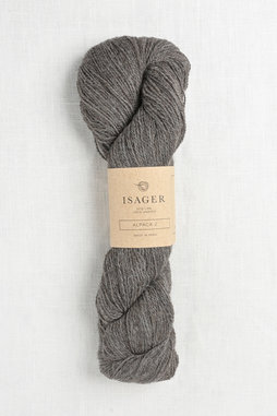 Image of Isager Alpaca 2 E4S Dark Grey Heather Undyed