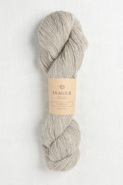 Image of Isager Alpaca 2 E2S Light Grey Heather Undyed