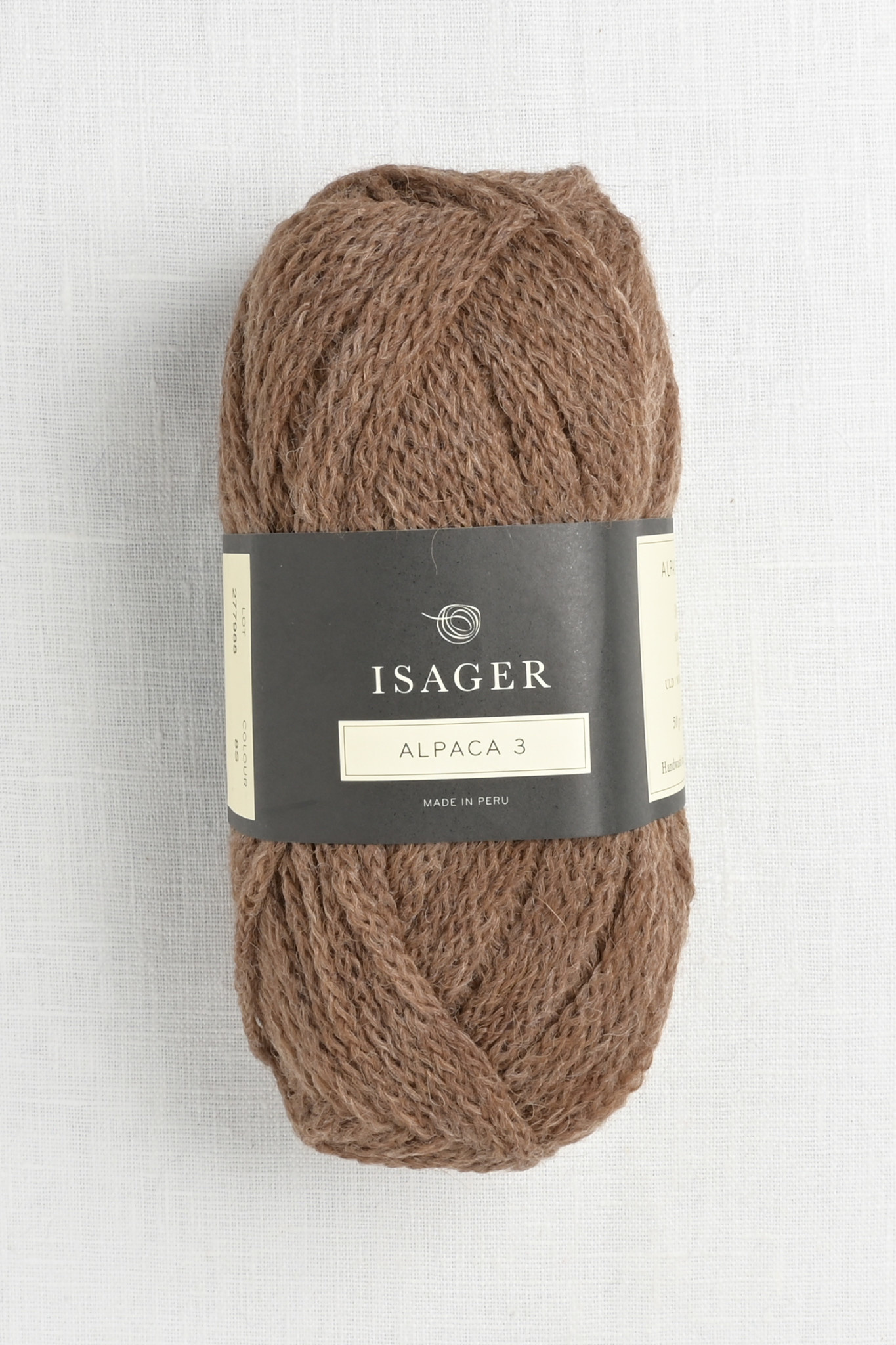 forberede efterfølger Banquet Isager Alpaca 3 8s Pecan - Wool and Company Fine Yarn